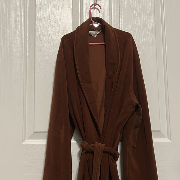 Vanity Fair Other - Vintage Vanity Fair Full Length Brown Bath Robe with Belt and Pockets